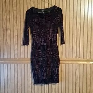Velvet pattern dress